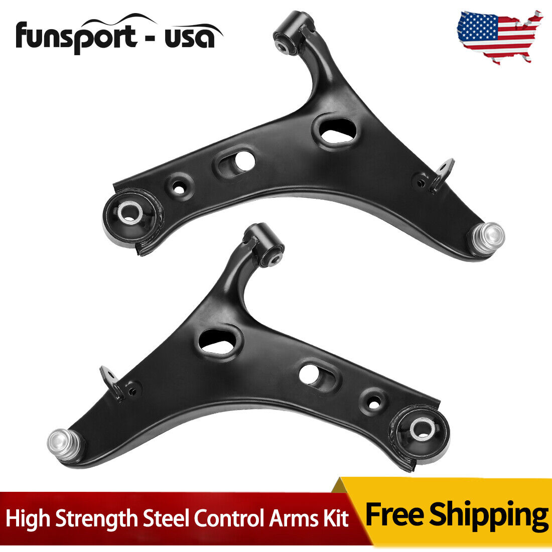 2pcs For 2014-2018 Subaru Forester 2.5L Front Lower Control Arms Ball Joints Kit