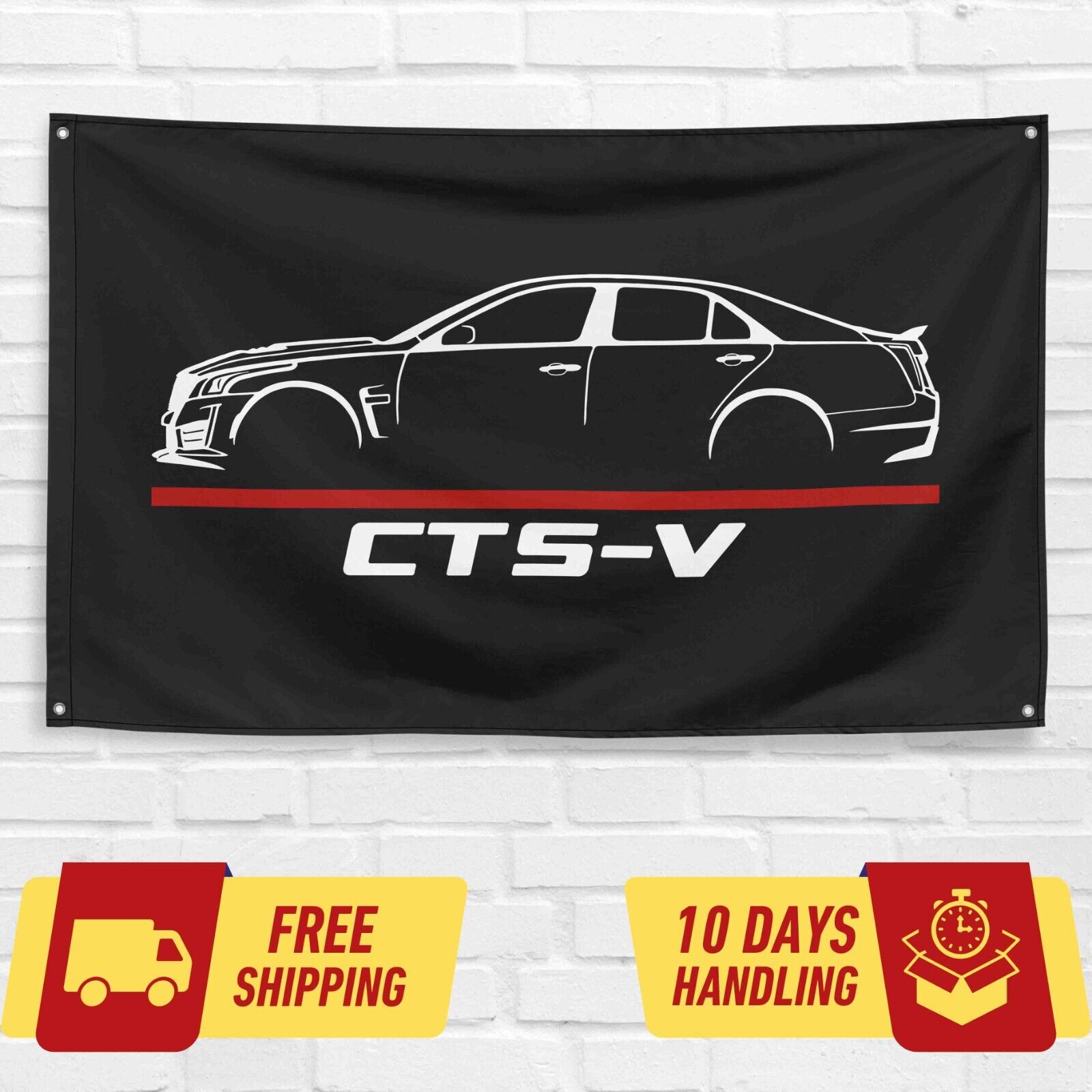 For Cadillac CTS-V 2016 Car Enthusiast 3x5 ft Flag Birthday Gift Banner