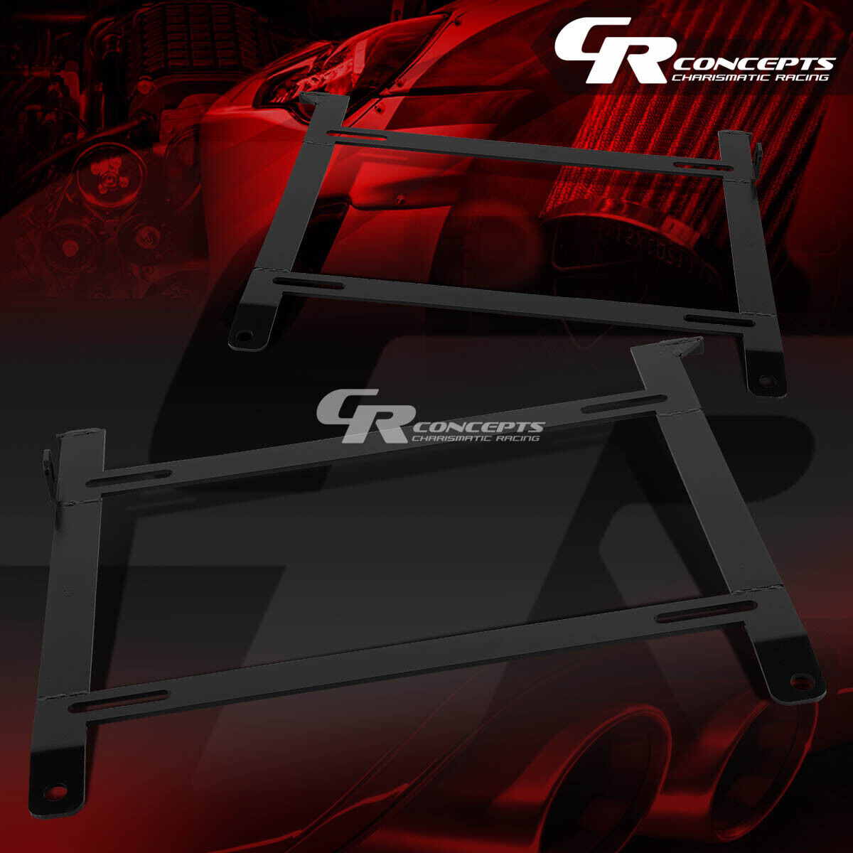 LEFT+RIGHT TENSILE RACING BUCKET SEAT LOW MOUNT BRACKET FOR 12-16 FS HATCHBACK