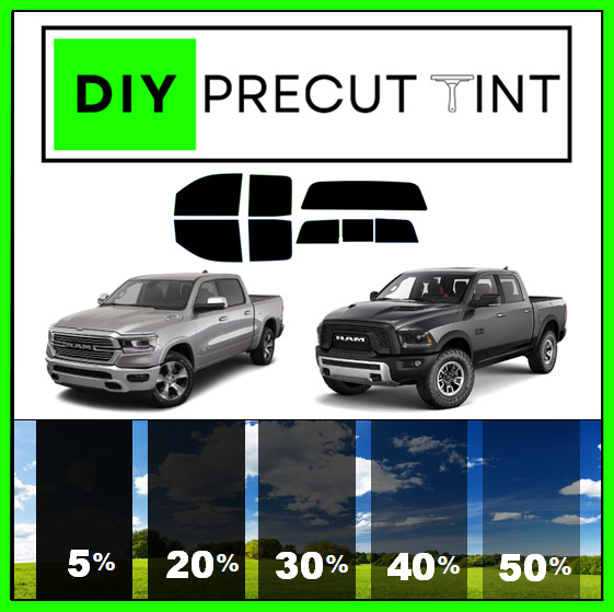 DIY PreCut Premium Ceramic Window Tint Kit ANY Dodge RAM 2000-2024 ALL Windows