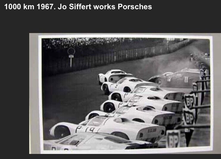 1000km 1967 Jo Seiffert Works Porsche’s Start Car Poster WOW Own It