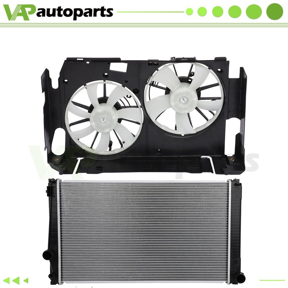 Radiator and Dual Cooling Fan Assembly Kit For 2006 2007 2008-2012 Toyota RAV4