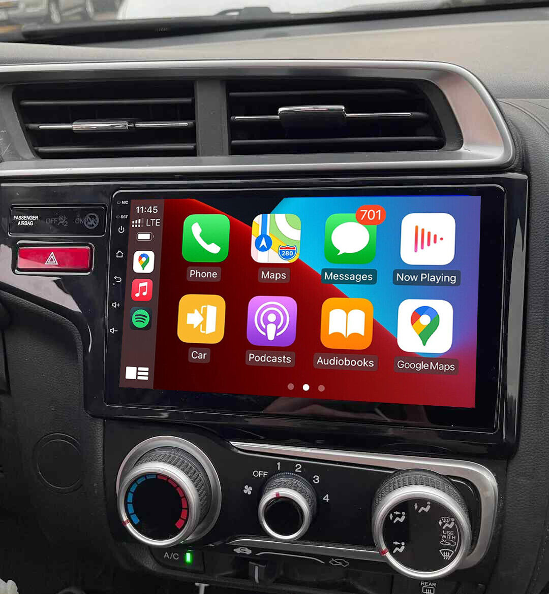 For 2014-2020 Honda Fit Android 13.0 Radio Apple CarPlay GPS Navi Wifi +Camera
