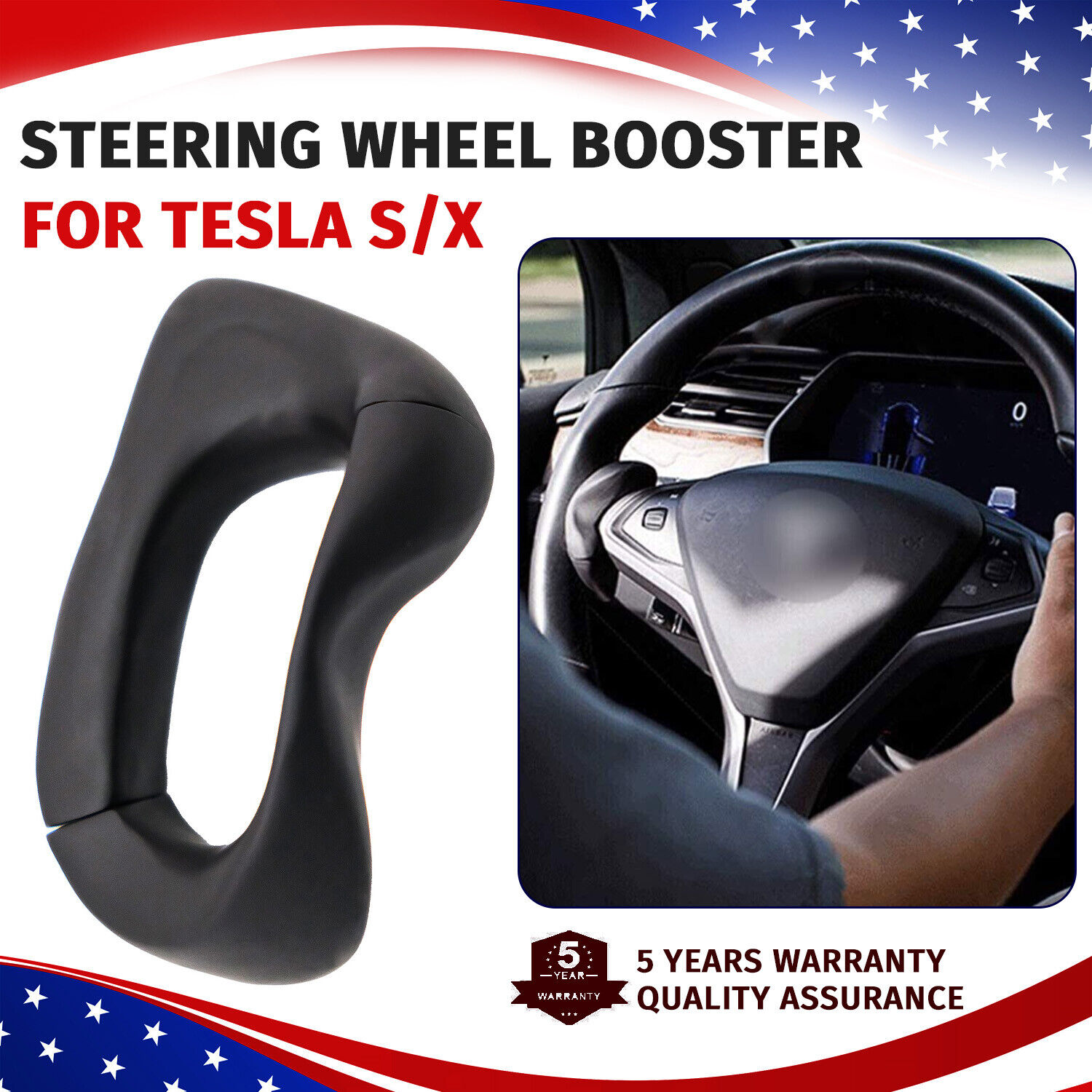 For Tesla Model S / X Steering Wheel Booster Weight Autopilot Counterweight Ring