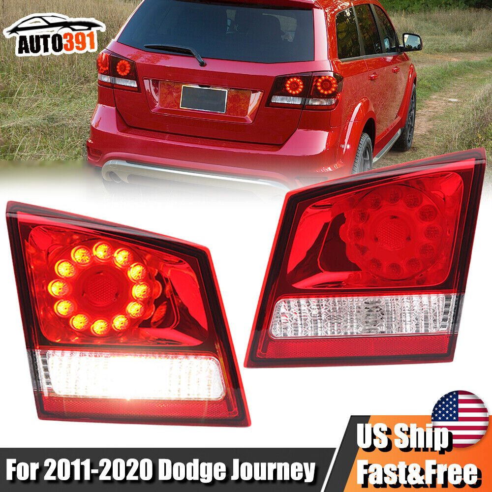 Pair Inner Tail Lights For Dodge Journey 2011 12-2020 Rear Lamps LED Left+Right