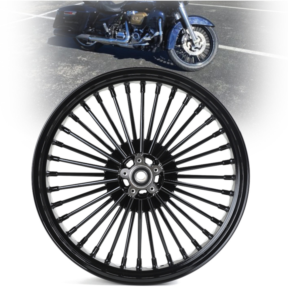 21X3.5 Fat Spoke Front Wheel ABS for Harley Touring Street Road Glide 2009-2024