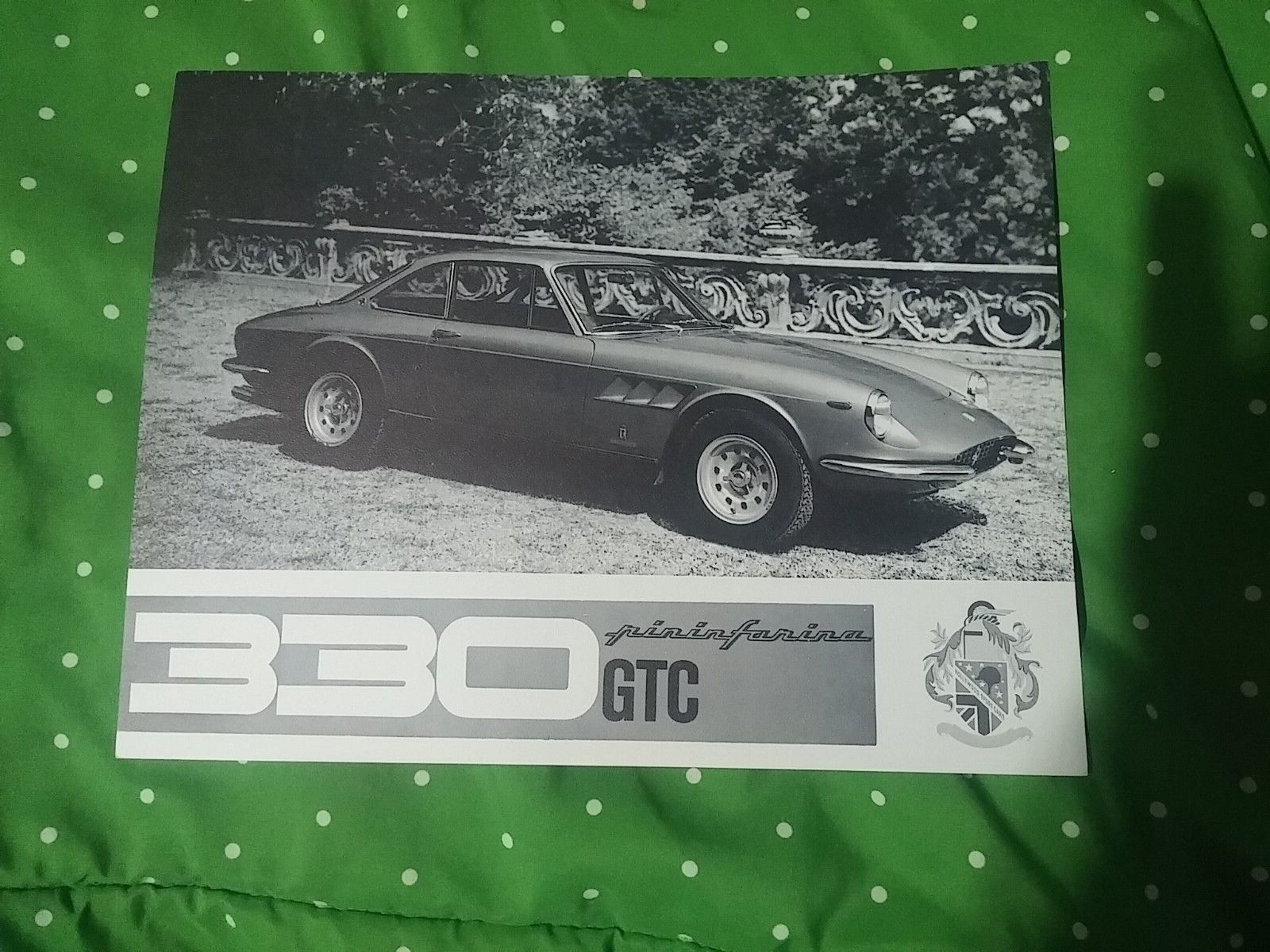 1967 Ferrari 330 GTC dealer cut sheet brochure original VG condition
