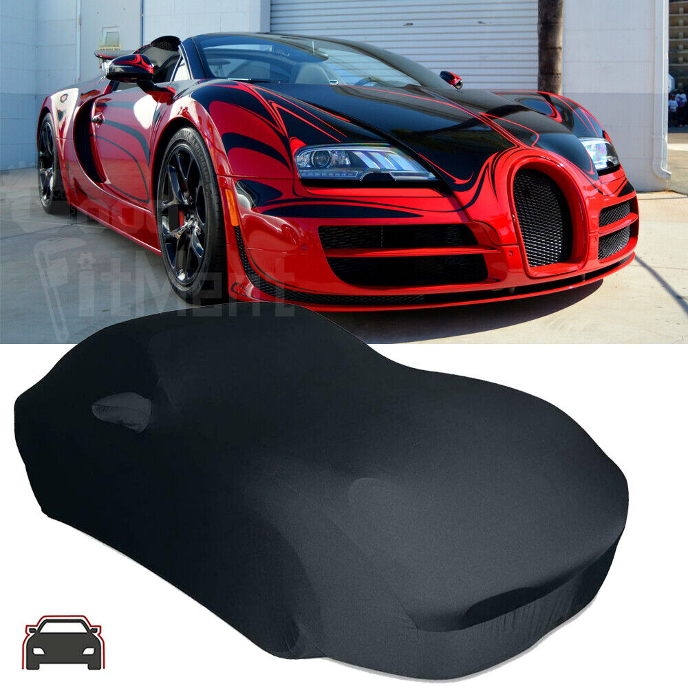 For Bugatti Veyron 16.4 Indoor Car Cover Stretch Satin Dustproof Protect Custom