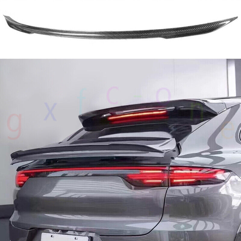 For Porsche Cayenne Coupe 2019-2023 Carbon Fiber Rear Tail Trunk Door Spoiler