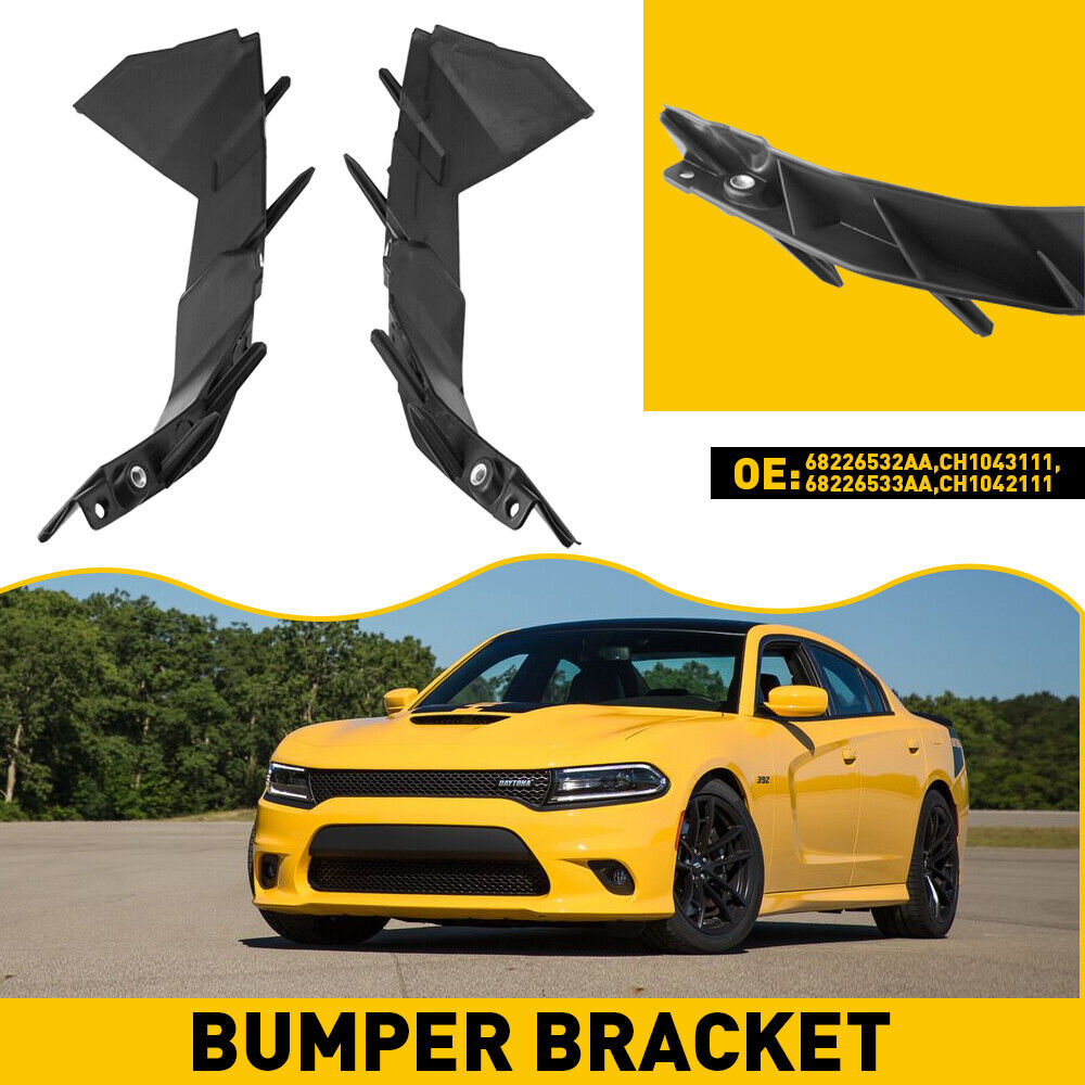 For Dodge Charger Bumper Bracket 2015-2021 Pair Passenger & Driver Side Front