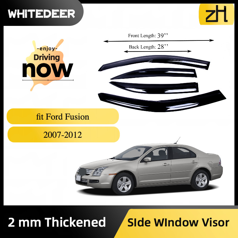 Fits for 2007-2012 Ford Fusion Side Window Visor Sun Rain Deflector Guard