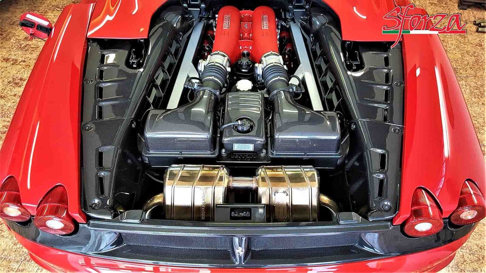Ferrari F430 Spider - Scuderia 16M Carbon Fiber Engine Bay Side Panels