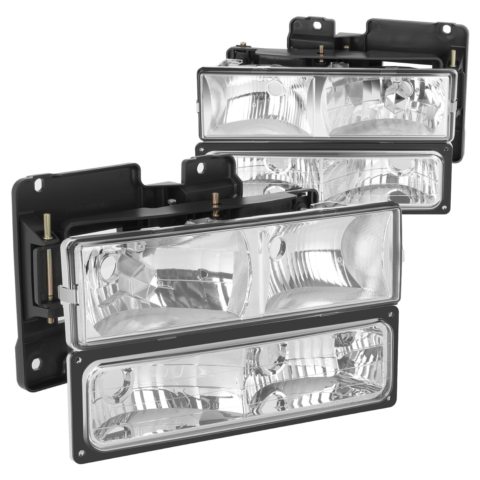 For Chevy C/K C10 1500 2500 1988 1989 1990 1991 1992 1993 Headlights Assembly