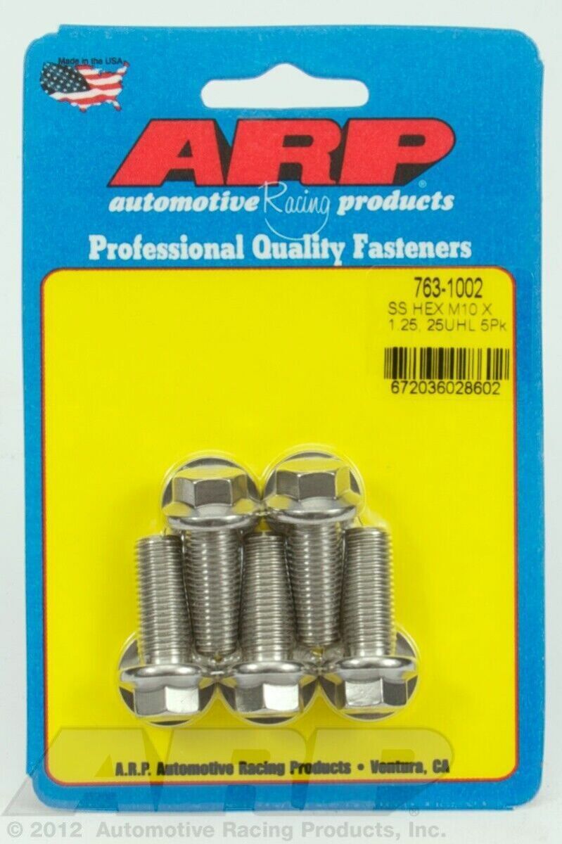 ARP for M10 x 1.25 x 25 hex SS bolts 763-1002