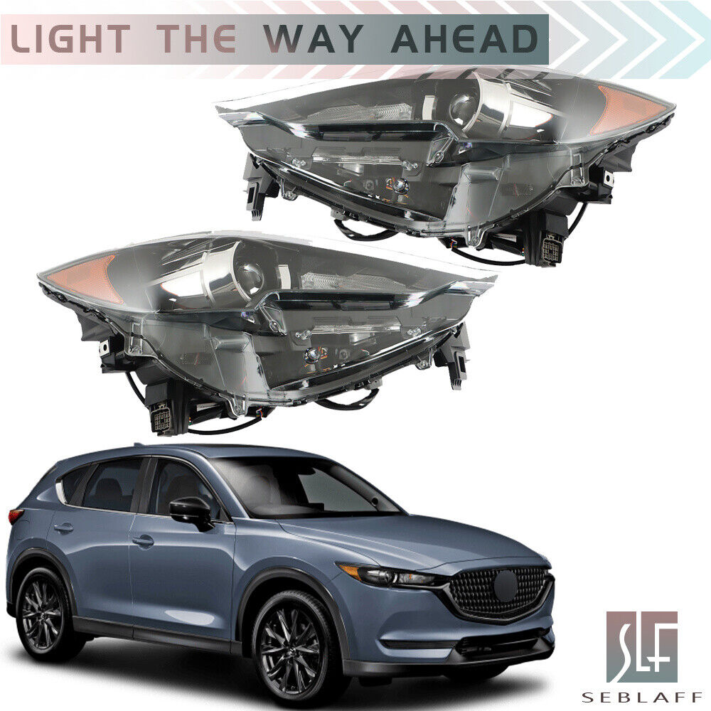 Fit For 2017-2021 Mazda CX5 LED Black W/o AFS Headlight Assembly Right&Left Side