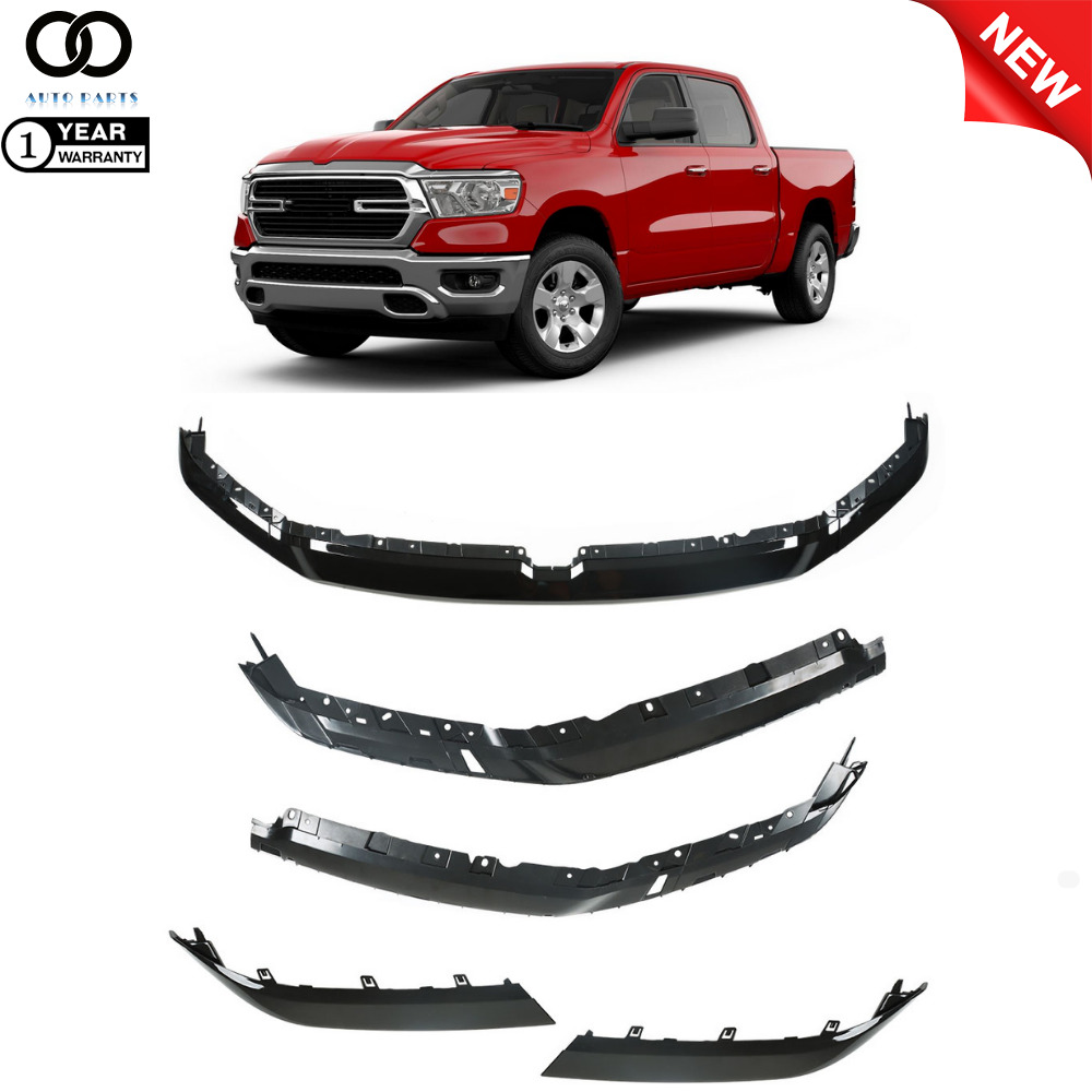 Black Replacement Front Upper Grille Molding For 2019 2020 2021 2022 Ram 1500