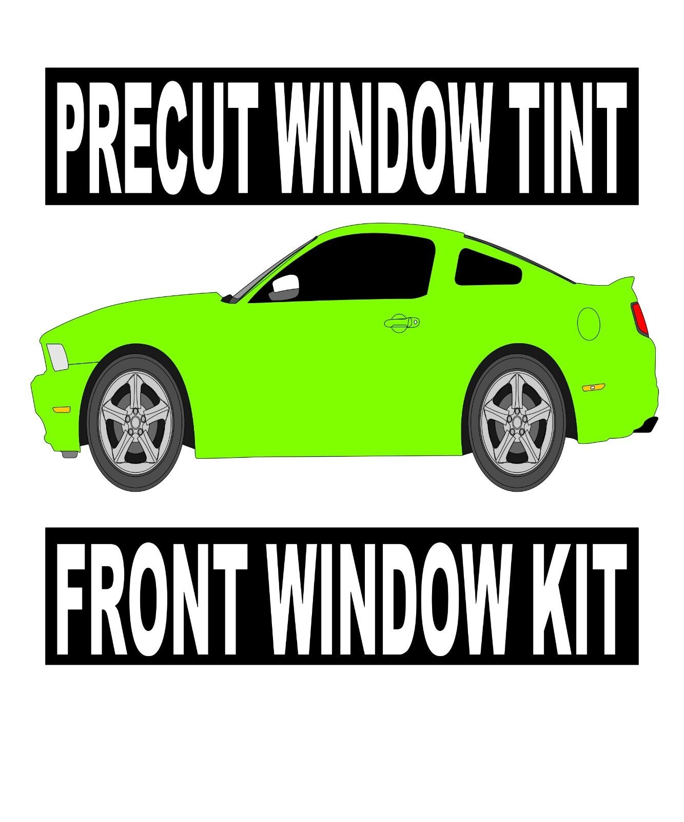 Fits 16-24 Chevrolet Malibu Precut Front Door Window Tint  DIY **Choose Shade**