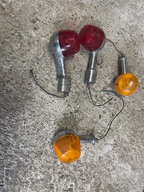 1975 RD125 front and rear turn signal blinkers (complete set) OEM