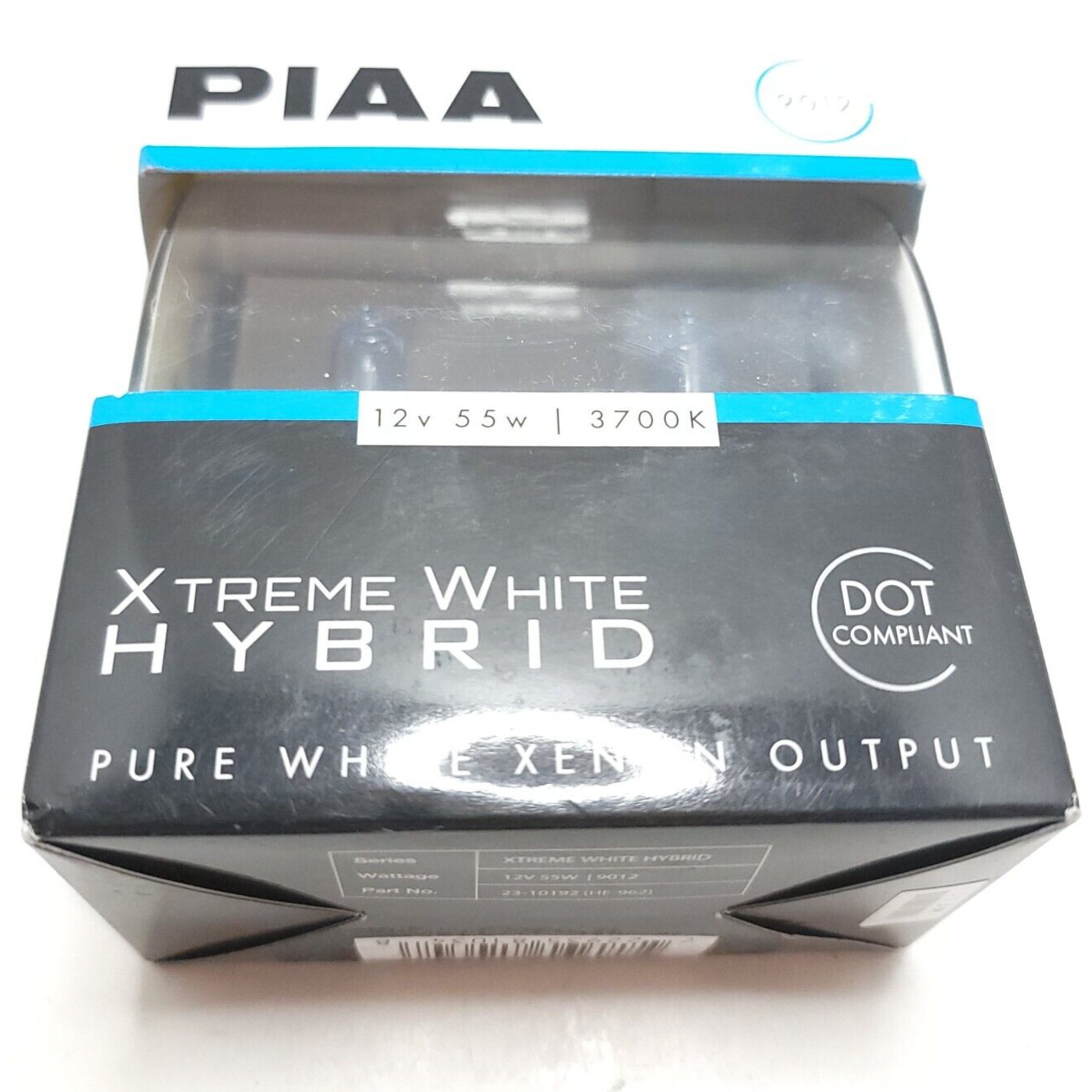 PIAA 2310192 9012 Xtreme White Hybrid Headlight Twin Pack 3700K