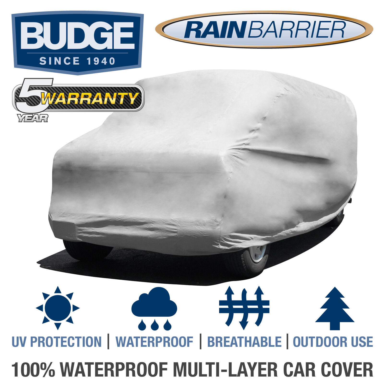 Budge Rain Barrier Van Cover Fits Mini-Vans up to 18' Long|Waterproof|Breathable