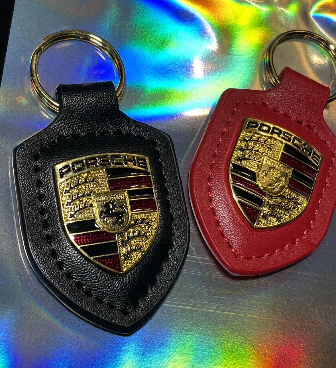 Porsche Genuine Leather Keychain