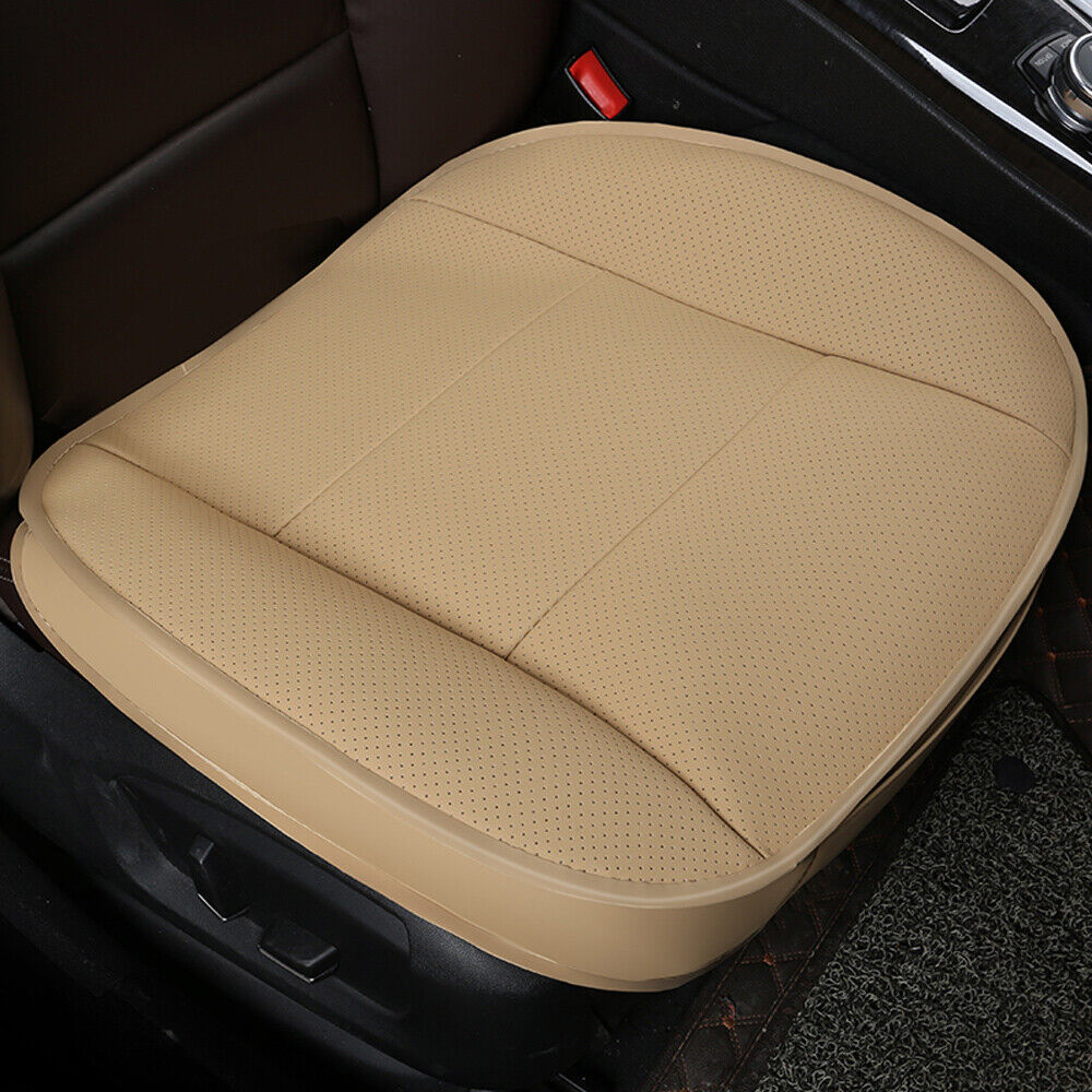 Universal PU Leather Car Front Cover Cushion Bottom Seat Pad Mat Full Surrounded