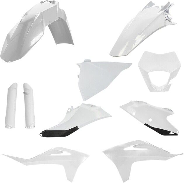 Acerbis Full Plastics Kit White/Black #2872811035 Gas Gas EC 300/EC 250