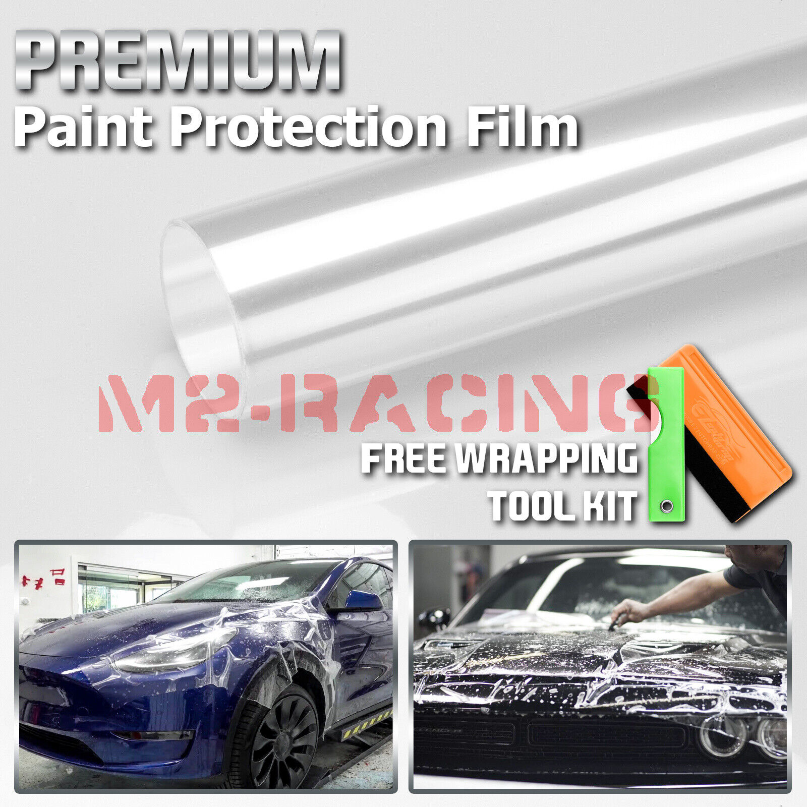 PPF Paint Protection Film Clear Bra Gloss Vinyl Invisible Scratches Shield Sheet