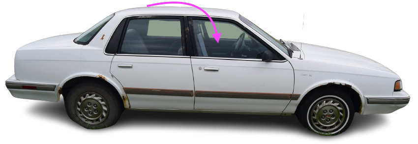 Fits: 1990-1996 Buick Century, Oldsmobile Cutlass Ciera Front Right Door Glass
