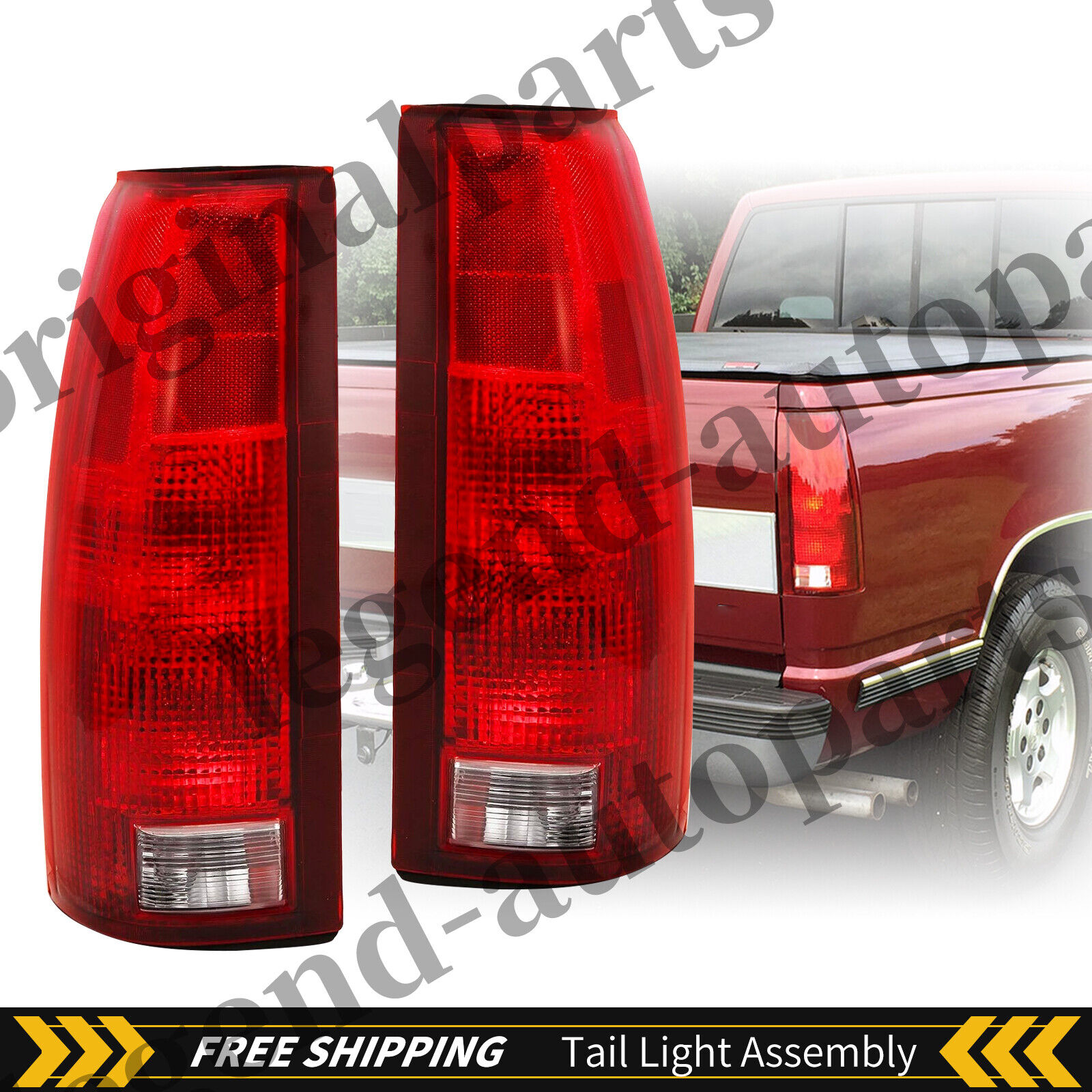 Tail Lights For 1988 1989-1999 Chevrolet K1500 Blazer GMC C1500 K3500 Yukon Pair