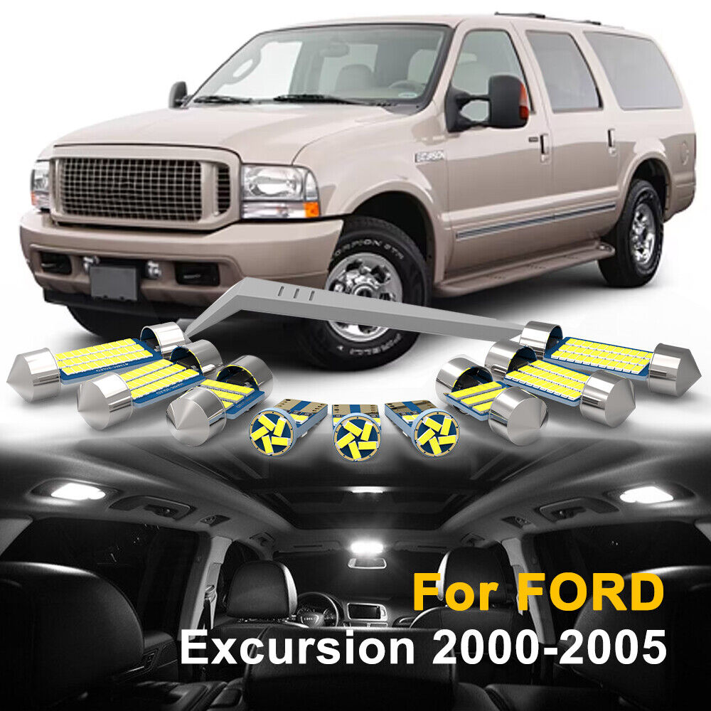 20PCS For FORD Excursion 2000-2005 White LED Interior Map Lights Package Kit 