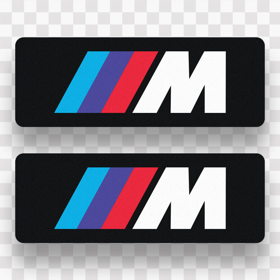 (2) BMW M Sticker Decal Classic Logo Car Truck Laptop M1 M2 M3 M4 M5 Racing Team