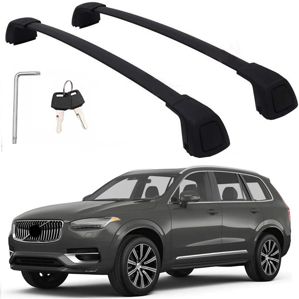 2P Upgraded for Volvo XC90 2016-2023 2024 Roof Rack Cross bar luggage Rail