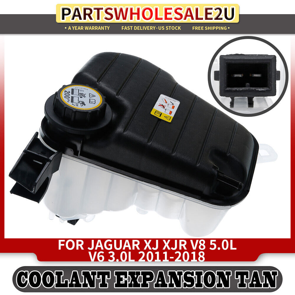 Pressurized Coolant Reservoir w/ Cap w/ Sensor for Jaguar XJR 2010-2018 C2D36671