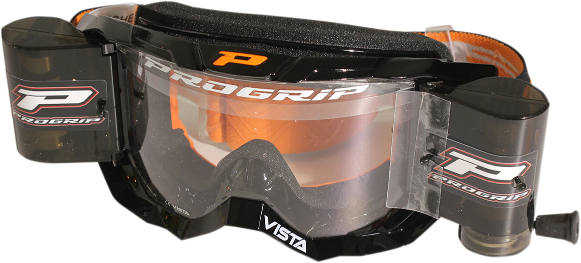 Pro Grip [3303RONE] 3304 Vista Goggles W/Roll-Off System Black