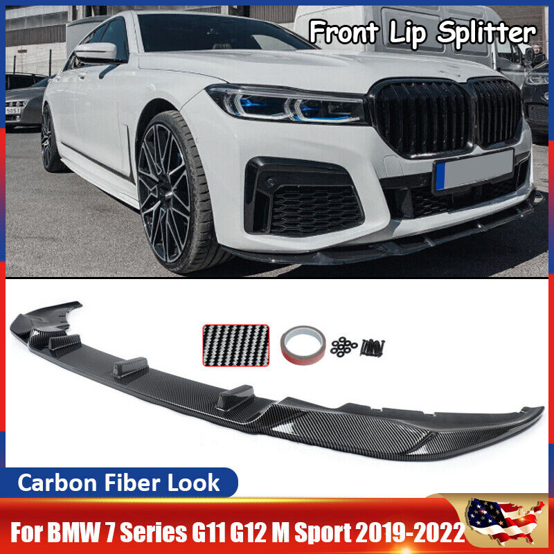 For 2019-2022 BMW G11 G12 740i 750i M760i M Sport LCI R Style Front Lip Splitter
