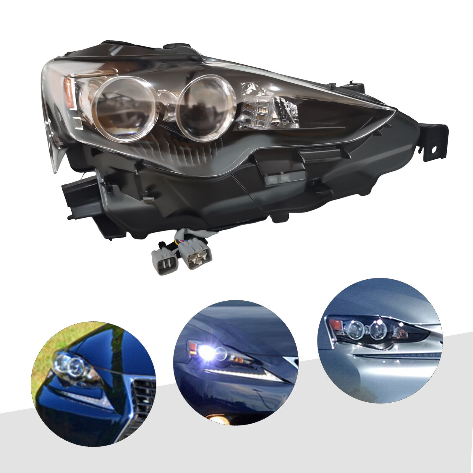 Right Passenger Side LED Headlight Lamp For 2014 2015 2016 Lexus IS250, IS350 RH
