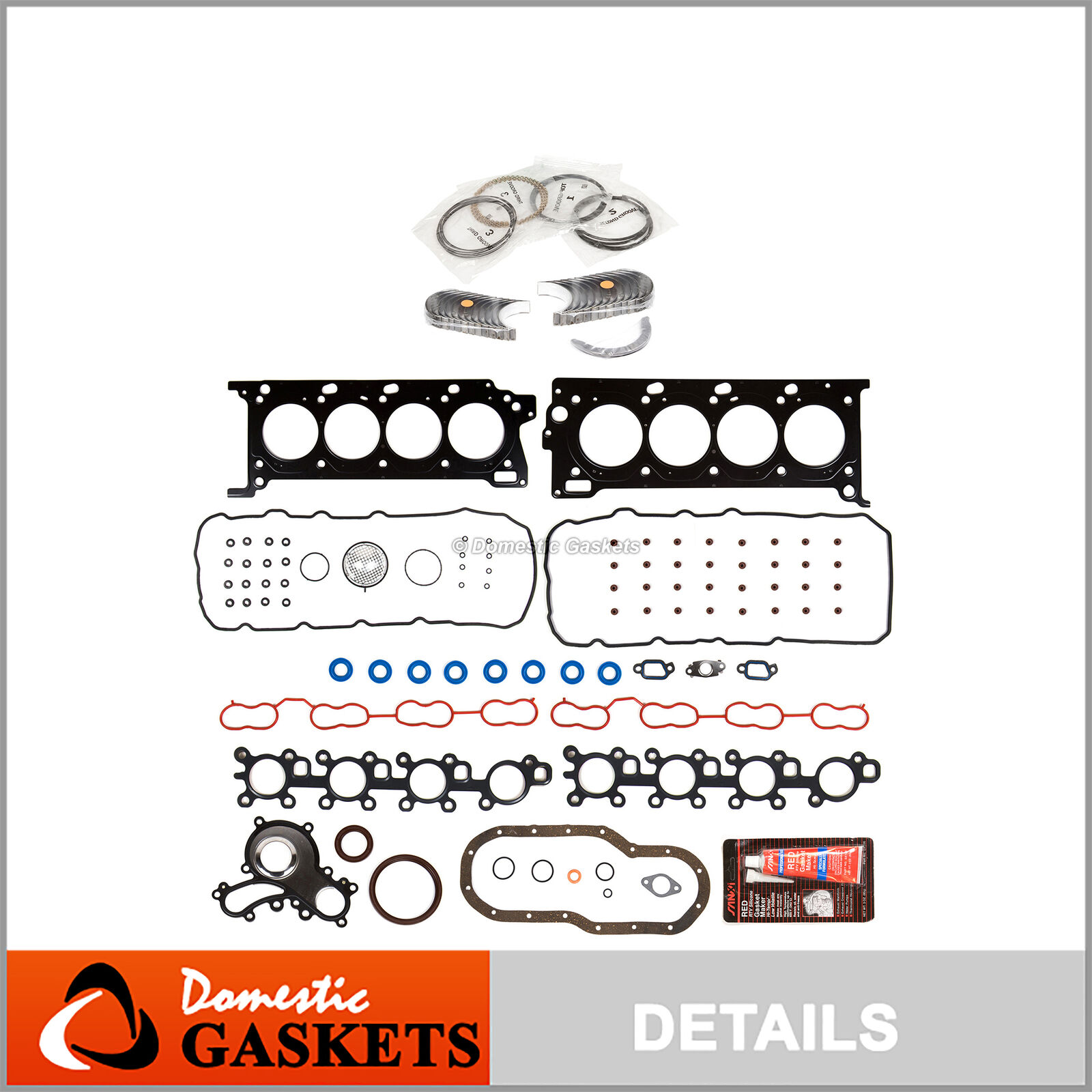Engine Re-Ring Kit Fit 08-13 Lexus Toyota 5.7L DOHC