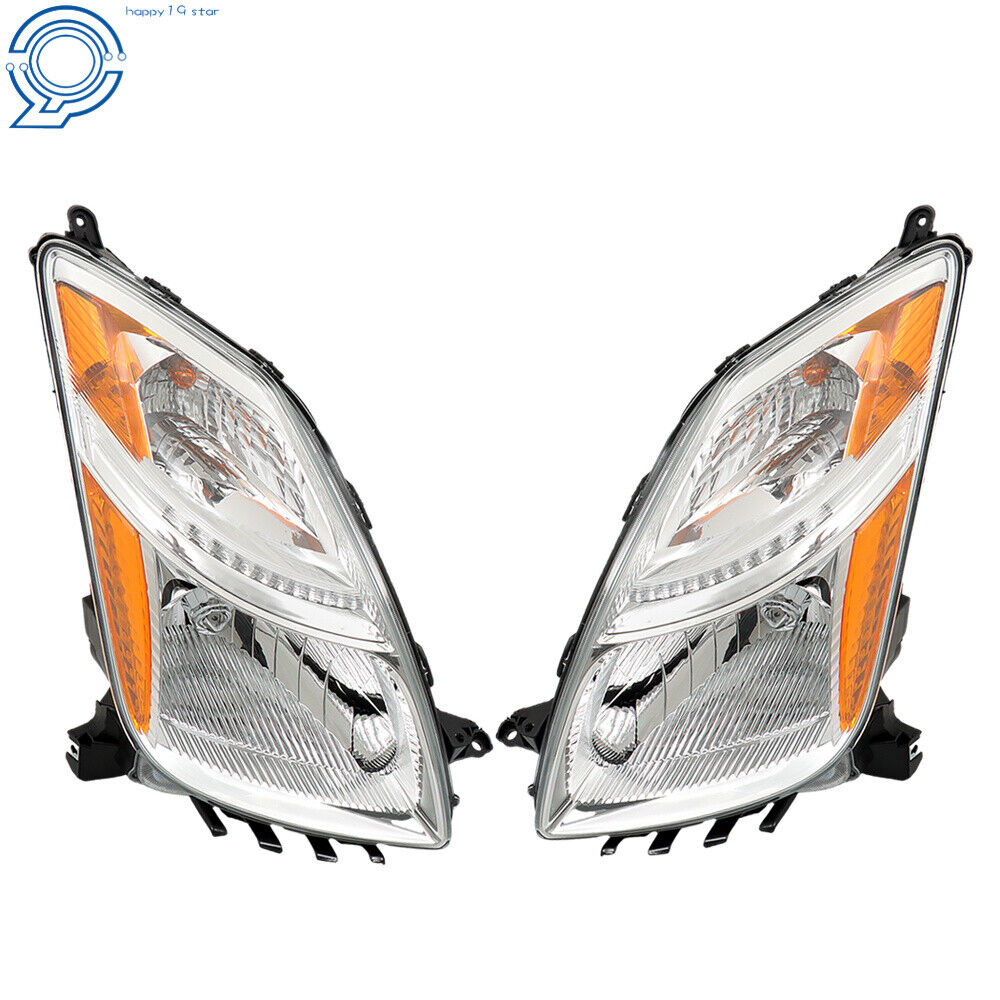 Headlight Set For 2006 2007 2008 2009 Toyota Prius Left+Right Side 2PC Halogen