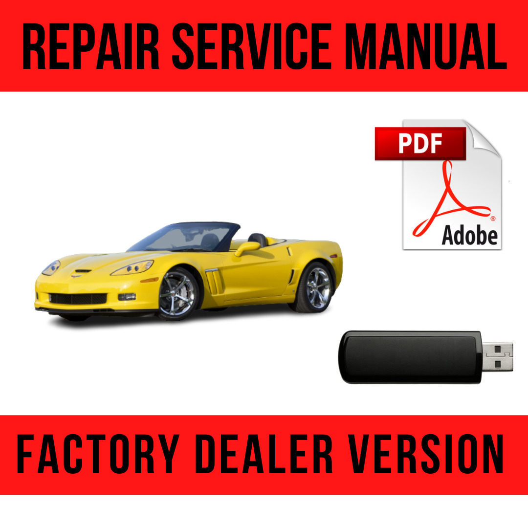 Chevrolet Corvette C6 2005-2012 Factory Repair Manual USB chevy
