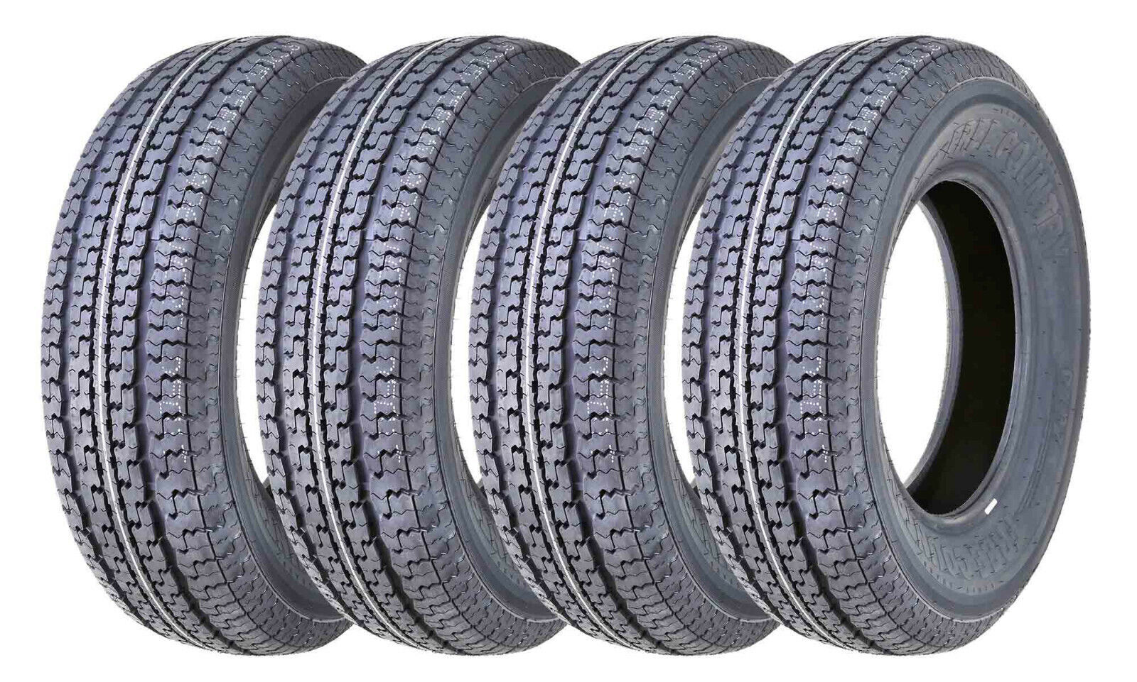 4 ST 205/75R15 Trailer Tires FREE COUNTRY  205 75 15 10PR Radial LRE Heavy Duty