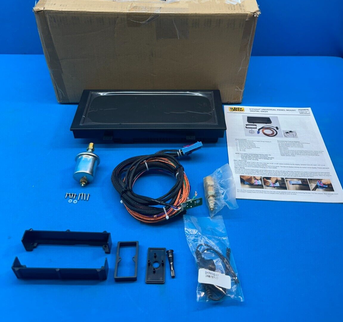 AutoMeter 7000 Invision Universal Panel Mount LCD Digital Dash System Kit