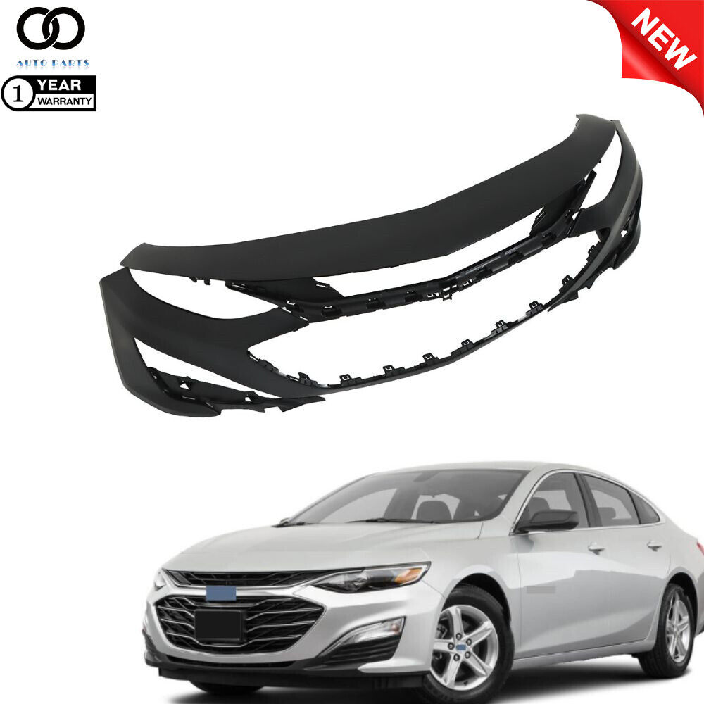For Chevy Malibu 2019 2020-2021 Front Bumper Cover Fascia ABS Primered Trim
