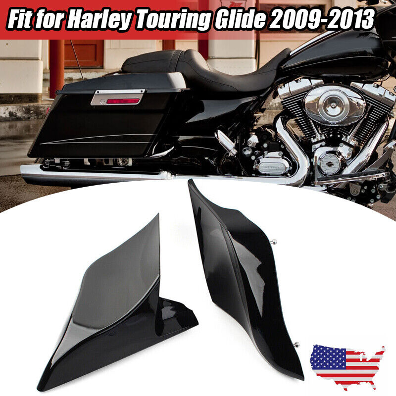 Vivid Black Stretched Extended Side Cover fit for Harley Street Road Glide 09-13