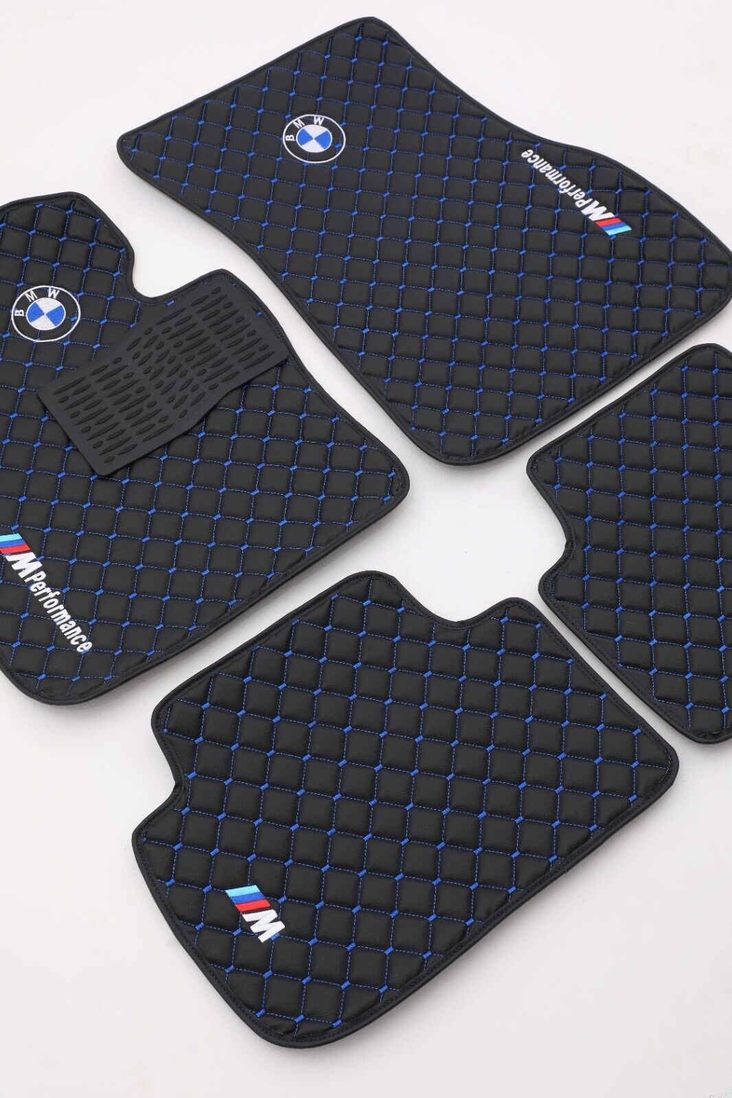 BMW M Car Floor Mats, Luxury Leather BMW Carpet Liner, M PERFORMANCE FLOOR MATS
