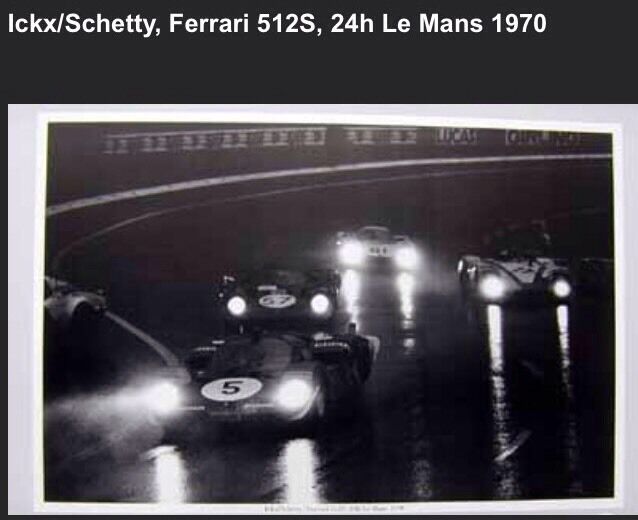 Ferrari 512S 24hr Le Mans 1970 Ickx/Schetty Rare Car Poster Own It