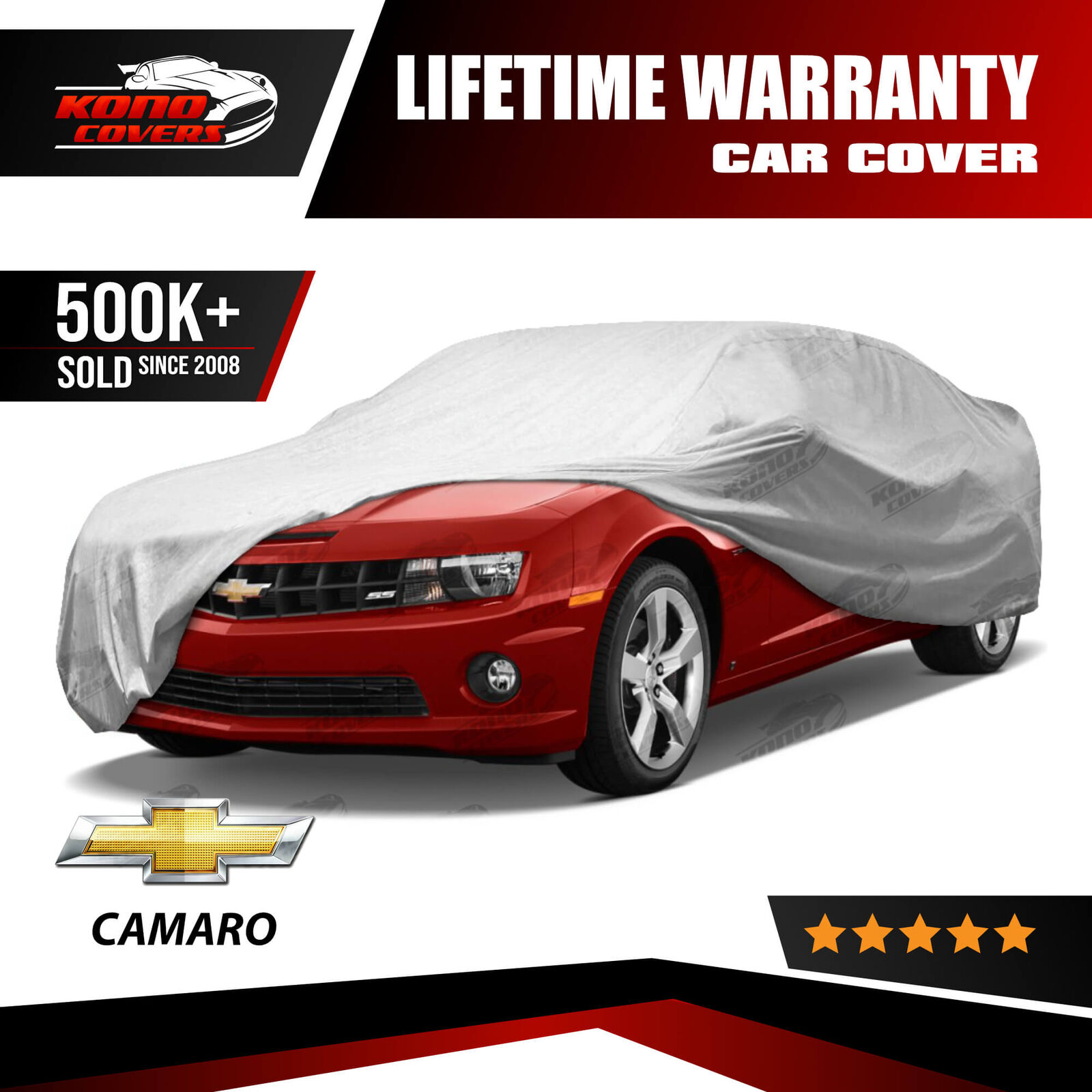 Chevy Camaro 5 Layer Car Cover Outdoor Water Proof Rain Snow Sun Dust 5th Gen