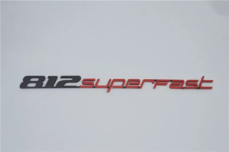 Ferrari 812superfast Rear Badge Emblem Black Brand New (1 PCS）