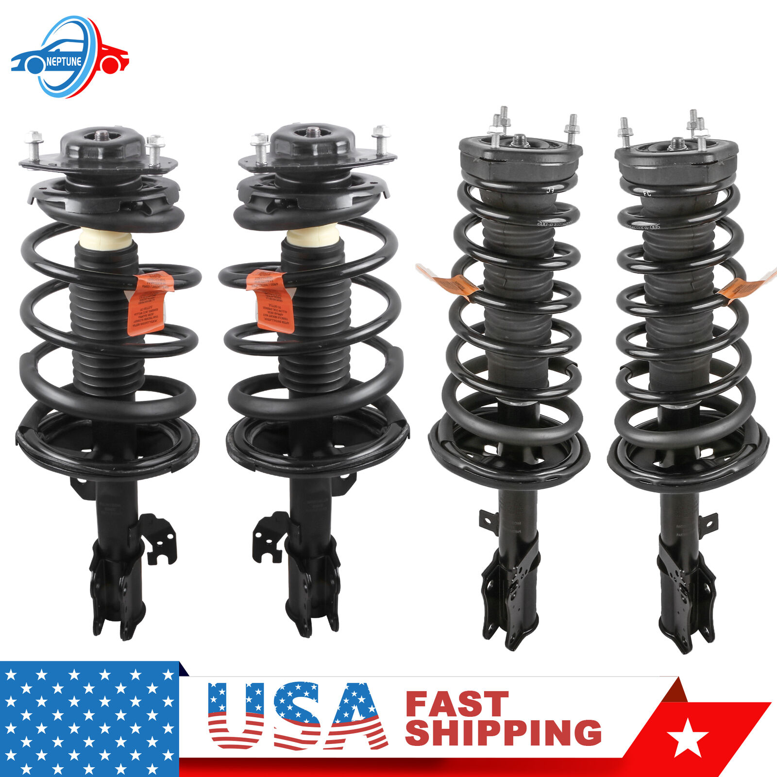 4 Front & Rear Shocks Struts Coil Springs For 2002 2003 Toyota Camry Lexus ES300