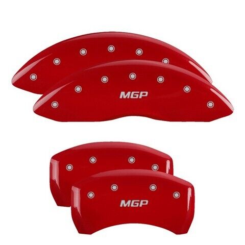 MGP Caliper Covers Set of 4 Red finish Silver MGP